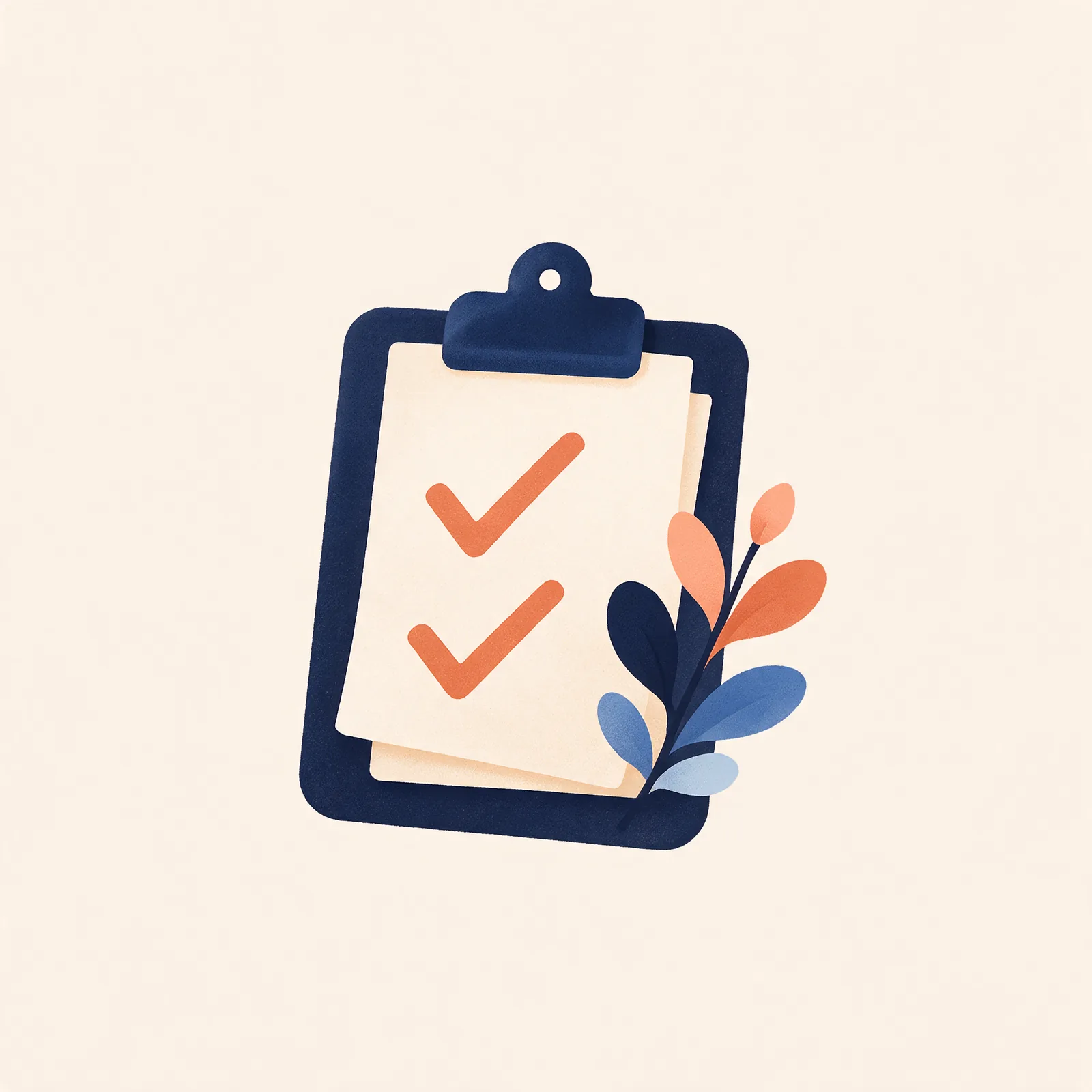 Illustration for Administration recruitment, a desk and organised pages
